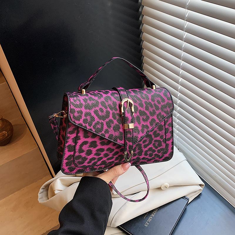 2025 Leopard Print Niche Handbag Summer New Versatile Fashion Trend Shoulder Messenger Bag Underarm Bag Women