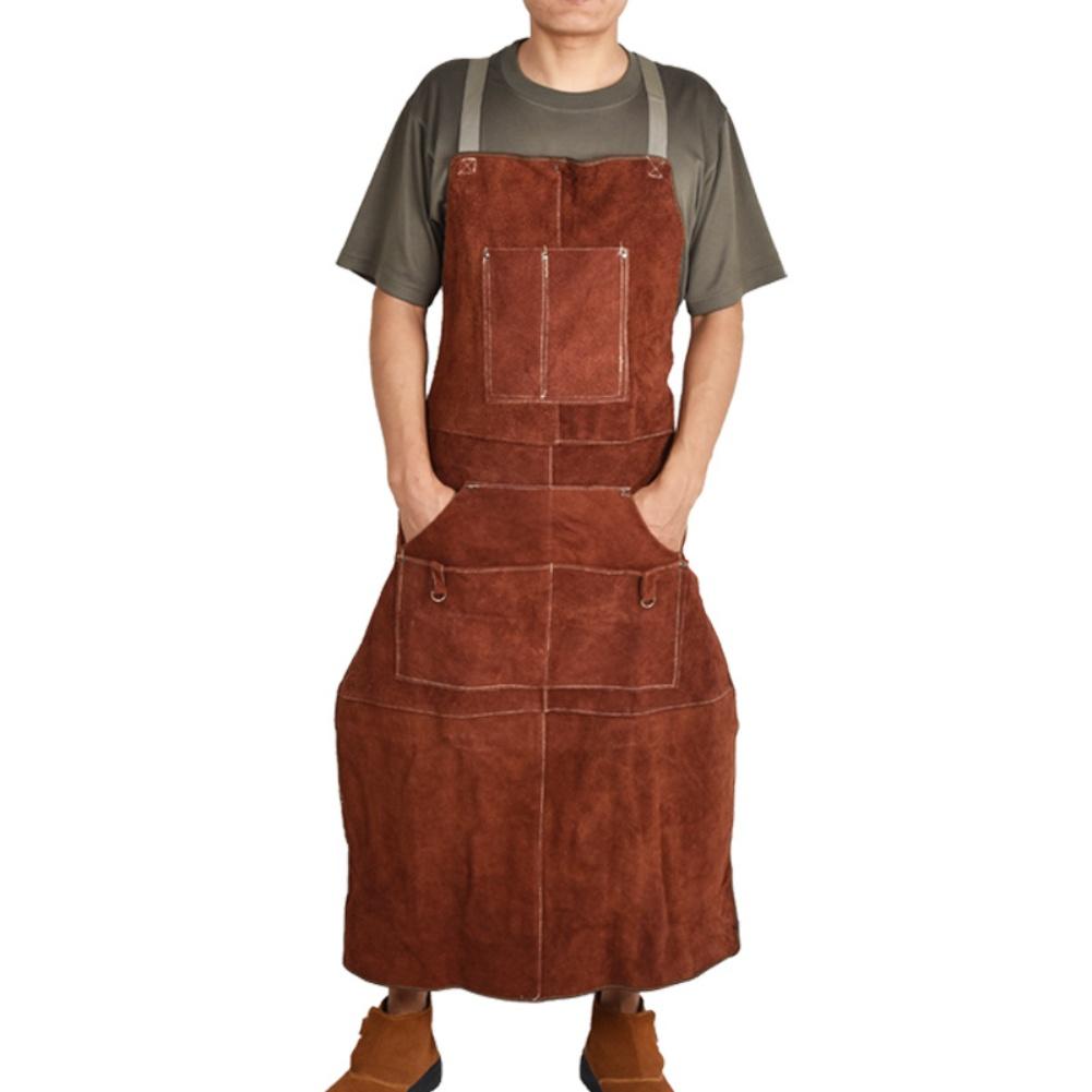 For Welder For Blacksmith Cowhide Work Gear Leather Welder Apron Workshop Brown Cowhide Leather Apron Leather Apron