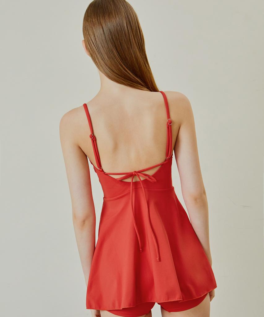 VIKINI VENDER Mars Back-Point One-Piece Bikini - Red