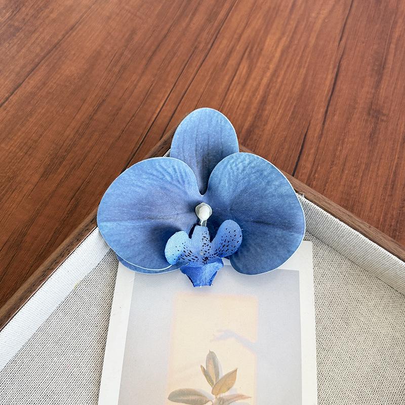 3D realistic orchid hairpin 1 PC butterfly side clip flower atmosphere-themed hairpin with girl Delicate Jewelry