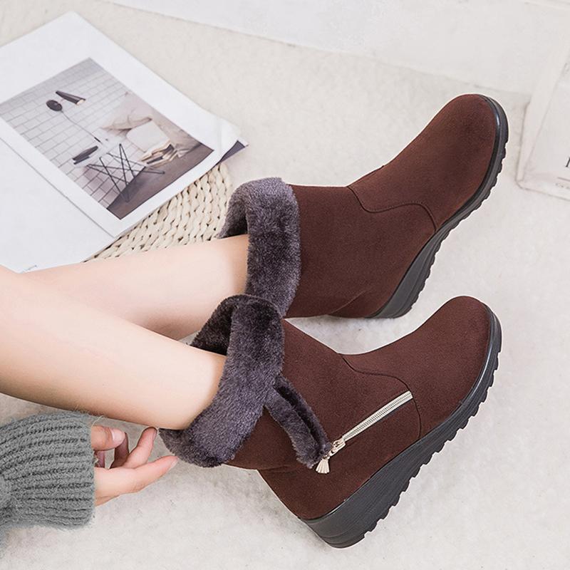 Winter Women Boots Warm Ankle Snow Shoes Fashion Zipper Women's Winter Boot
