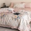 Double-Sided Tencel Summer Quilt Set: 100% Lyocell, Machine Washable, Cool, Thin Blanket