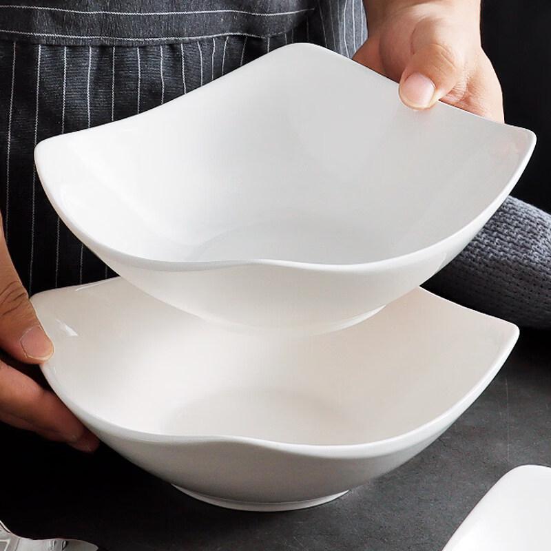 Naijiang Ceramic Square Dinner Plates Set