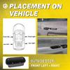 Front LH RH Inner Door Handles Fit 1994-2002 Dodge Ram 1500 2500 3500 4741404 EK