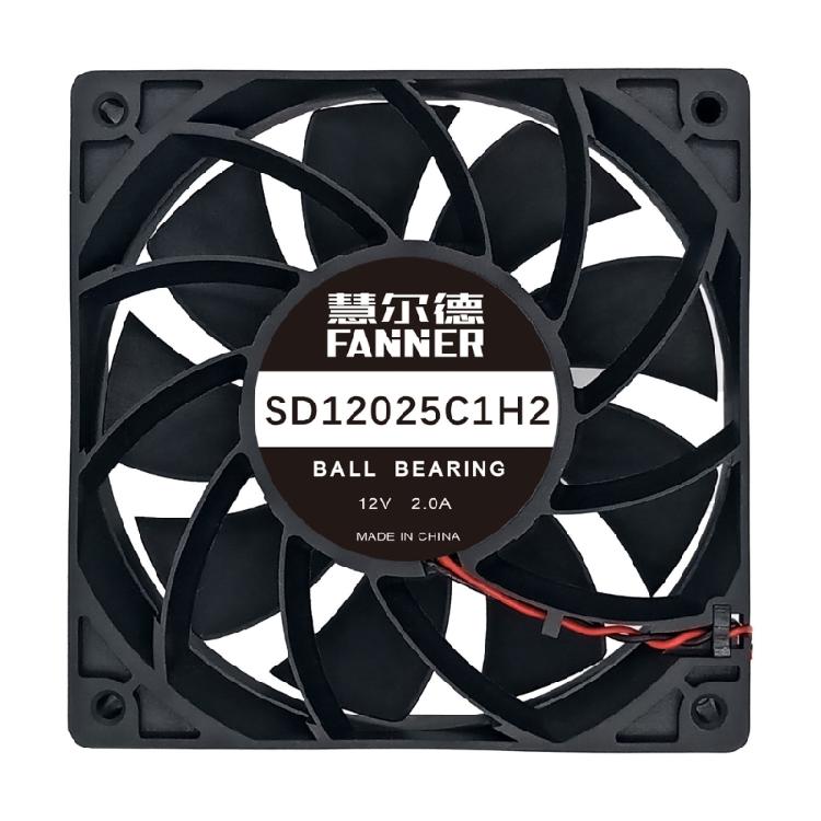 

12cm 12025 PC Cooling Fan Incorporating Double Ball Bearings for Optimal Airflow and Noise Reduction 1