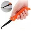 1 Piece Folding Hook Knife Orange, Tile Gap Cleaning Tool, Suitable for Kitchen, Bathroom, Bedroom Tiles