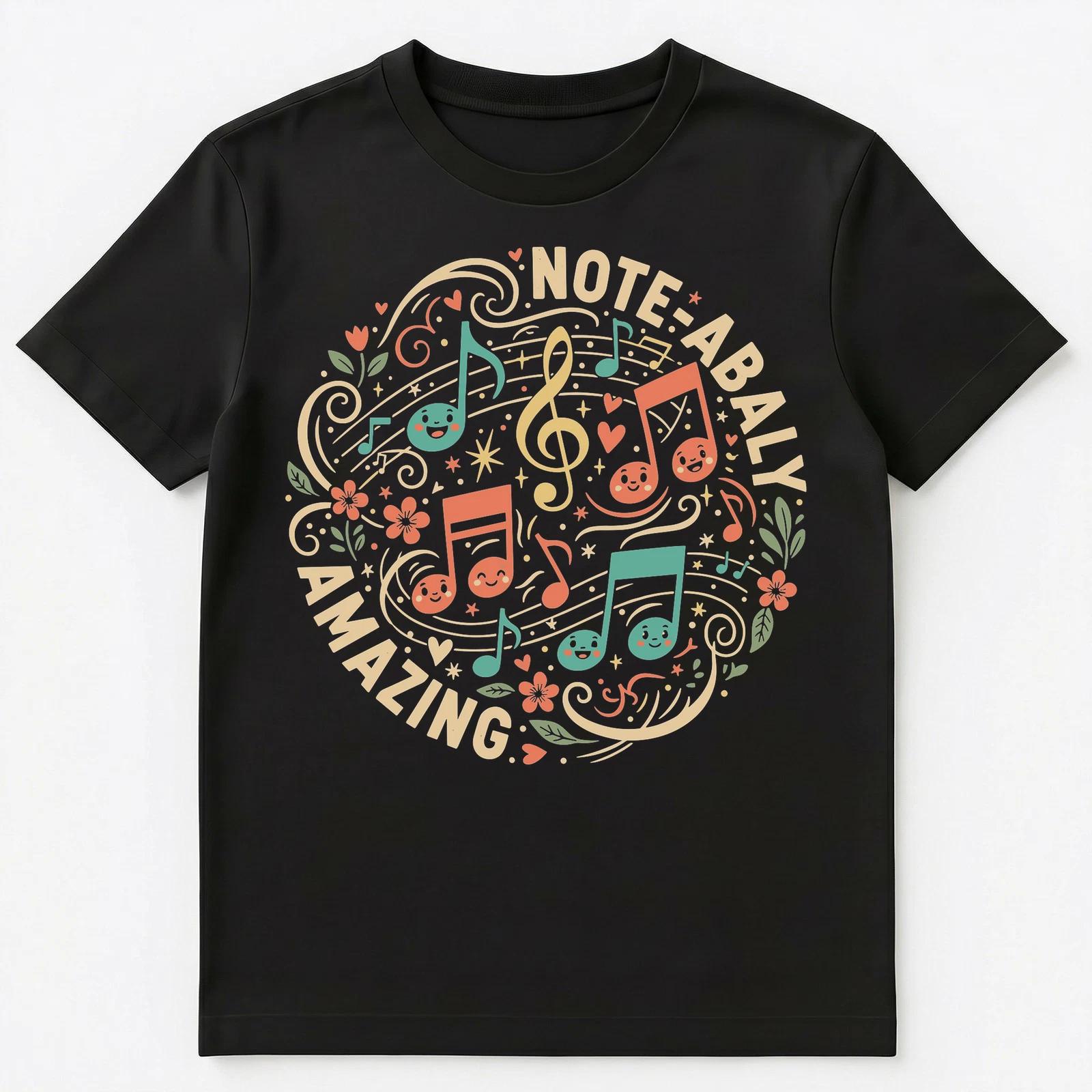 Note Ably Amazing Music Notes Design Unisex T-Shirt 2XL
