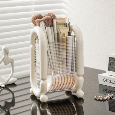 Momoi - Geometric Plastic Makeup Desk Organizer