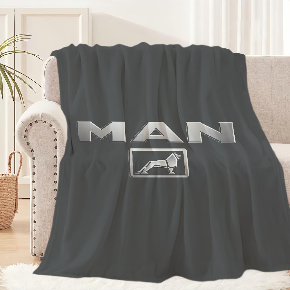 

M-Man T-Truck-ES Логотип Модное Одеяло Одеяло для Дивана Дивана Путешествий Дома Пикника Фланелевое Одеяло подарок на день рождения Теплое Удобное 30x40in