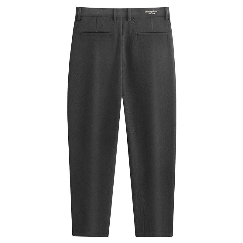 Dance with Wolves Men's Corduroy Soft Warm Ankle-length Tapered Casual Pants