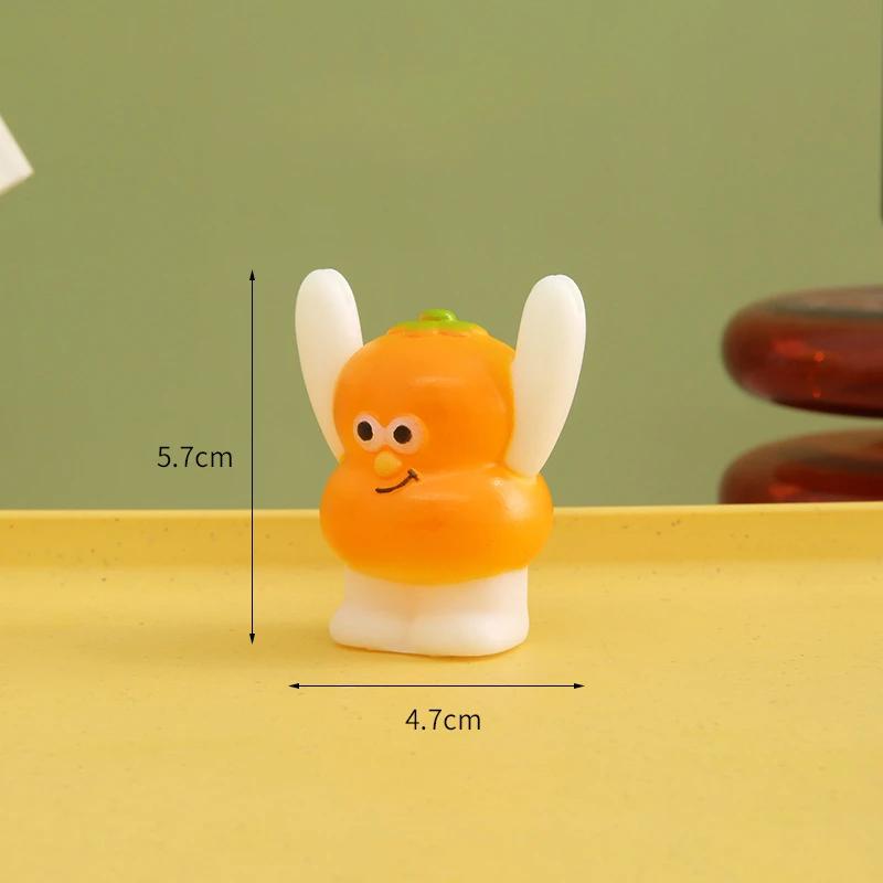 Ins Cartoon Fruit Anti-fall Card Message Interesting Ornament Card Base Desk Creative Small Animal Desktop Decoration 2025 New