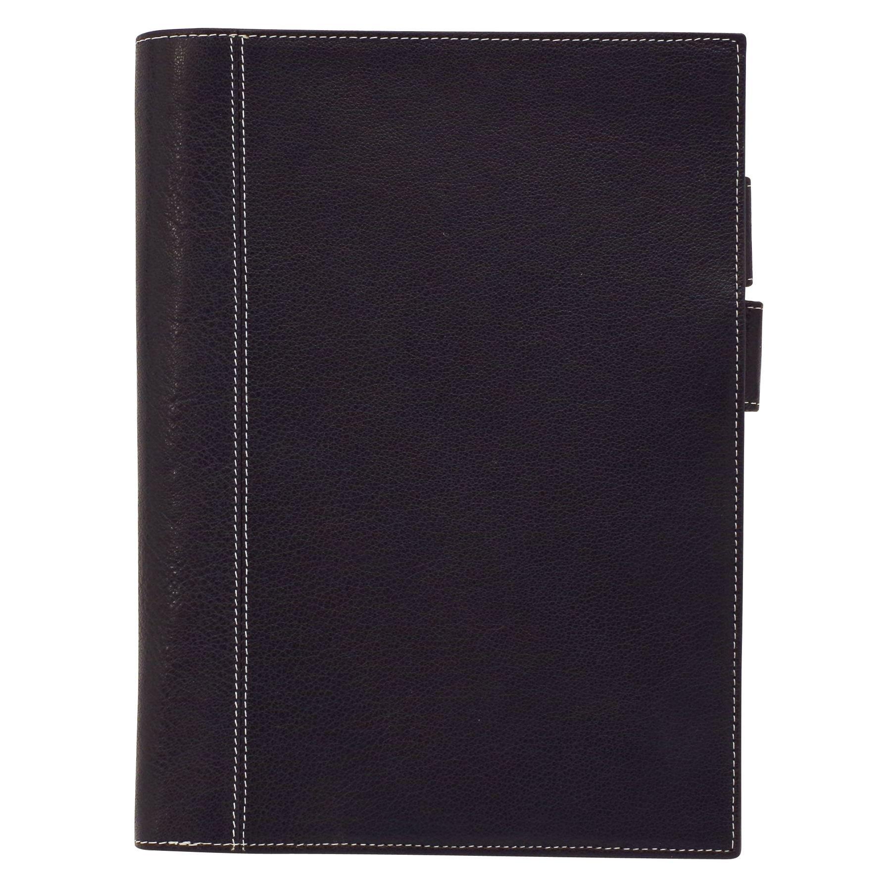 

Ashford A5 Deep Genuine Diary/Notebook Cover, Leather, Navy, 8236-077