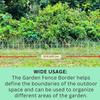 10pcs Decorative Garden Fence Rustproof Metal No Dig Fence Garden Fencing Animal Barrier Flower Fences and Borders for pets