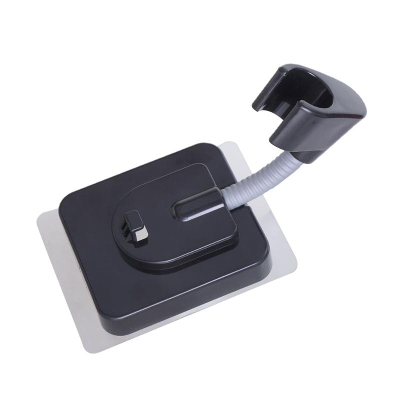 Adjustable Angle Shower Head Holder No Drilling Wall Mounted Strong Adhesive Shower Bracket for Bathroom Universal Fit