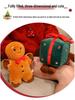 Christmas Plush Dolls: Santa Claus & Gingerbread Man Ornaments for Girls
