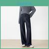 Denim Jeans For Women With Solid Color And High Waist For Winter Comfort