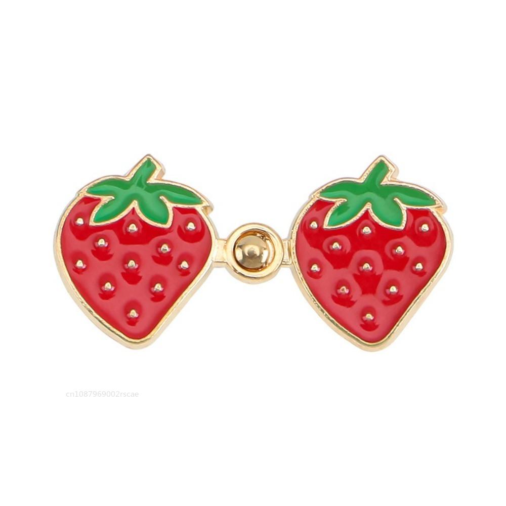 Cute Replacement Jeans Buttons Repair Kit Reusable Waist Adjustable Button Strawberry/Frog/Mushroom Pants Pins Jeans