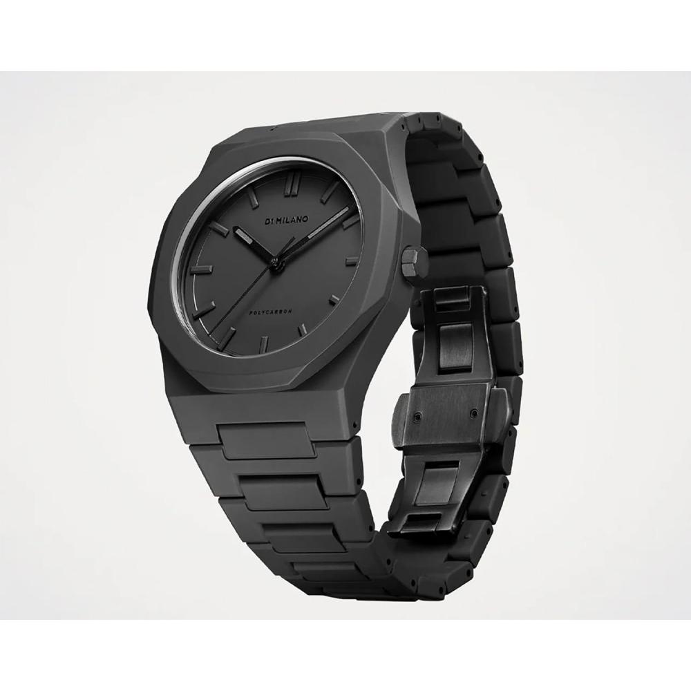 [D1 Milano] D1 Milano Męski Zegarek S Zegarek Pcbj10 Shadow Shadow 40,5 Mm Poliwęglan Czarny Czarny