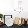 Adjustable Clear Acrylic Display Stand, Stable Easel for 7-12 Inch Photo Frames Decorative Plates Books