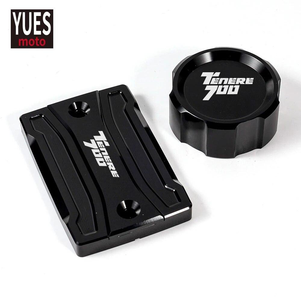 Motorcycle Accessories CNC Rear & Front Brake Fluid Reservoir Cap Cylinder Cove For YAMAHA TENERE 700 - XTZ 700