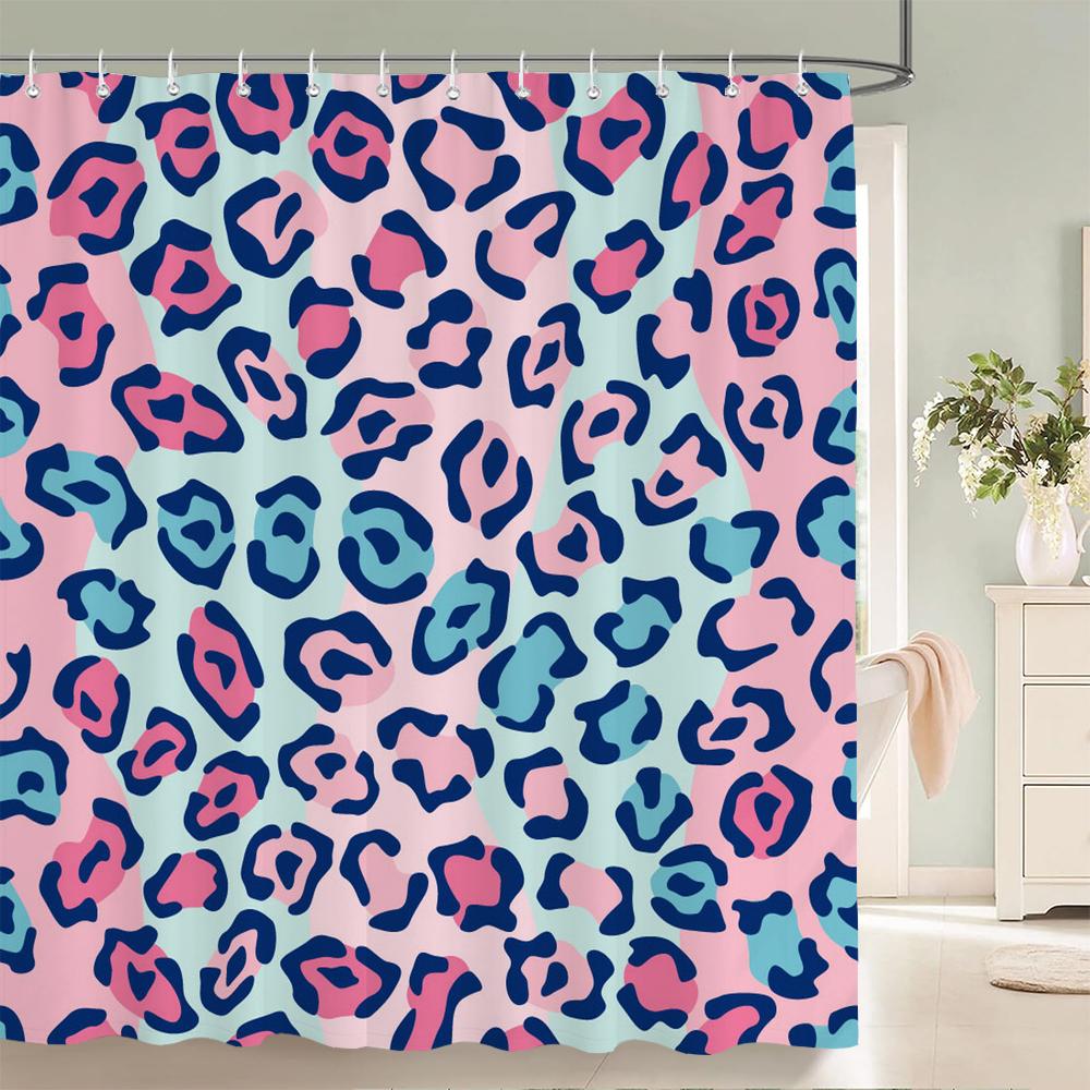 Colorful Geometry Shower Curtain 3d Bathroom Curtain With Hooks Decorative Partition Screen 180*240 Polyester Washable Cloth
