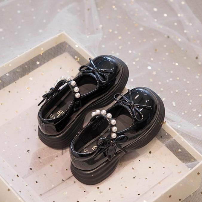 6-15 Years Old Girls Princess Shoes Children's Leather Shoes Soft Sole Loafers Girls Fashion Single Shoes High-end Performance Shoes