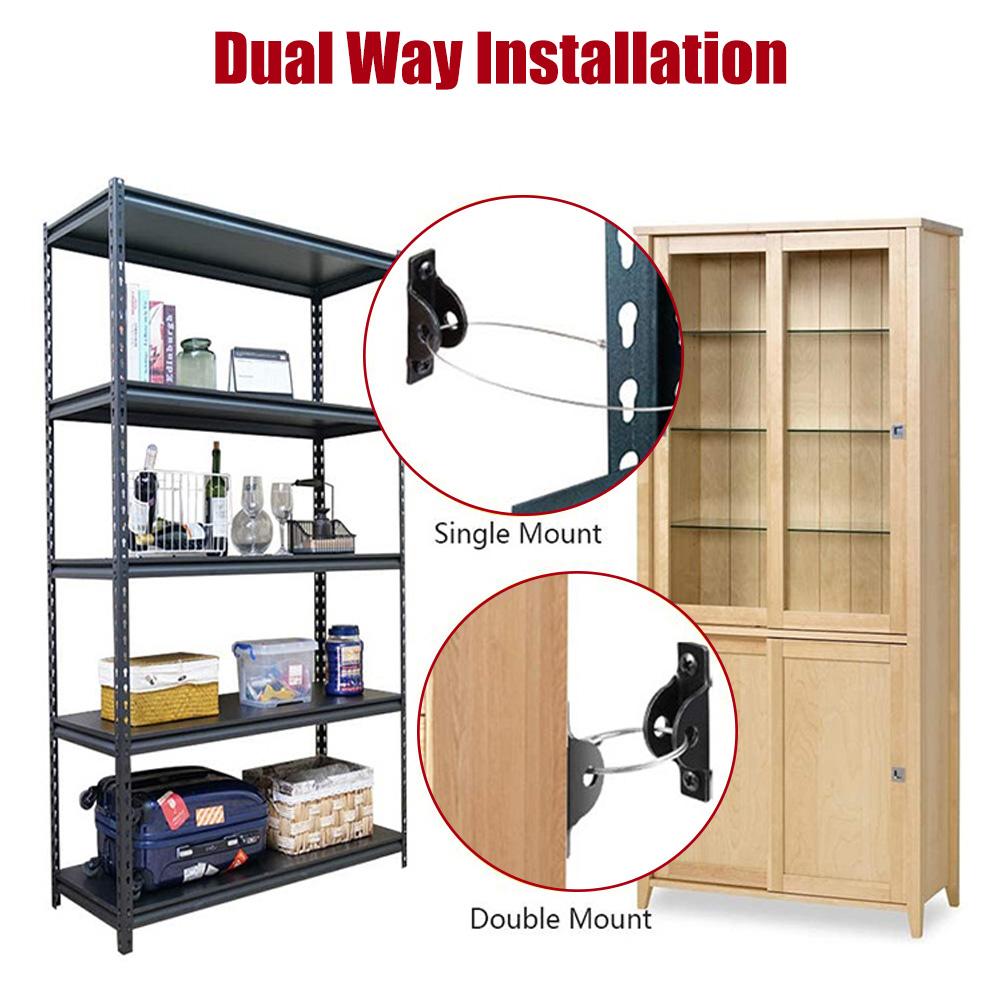 6 Sets Household Furniture Steel Wire Anti Falling Tool Hardware Accessories for Kid Safety