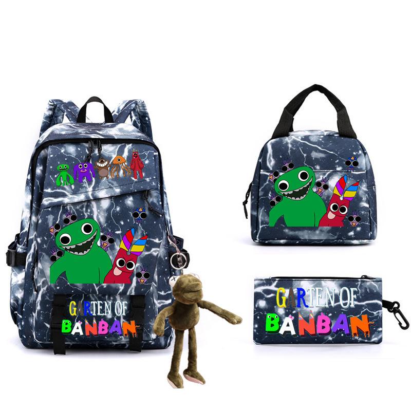 Game Student Schoolbag Single Shoulder Pencil Bag Three-piece Set Double Shoulder Back