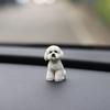 Resin Crafts Mini Animal Ornament Simulation Dog Action Figures Poodle Dog Figures  Birthday Gift