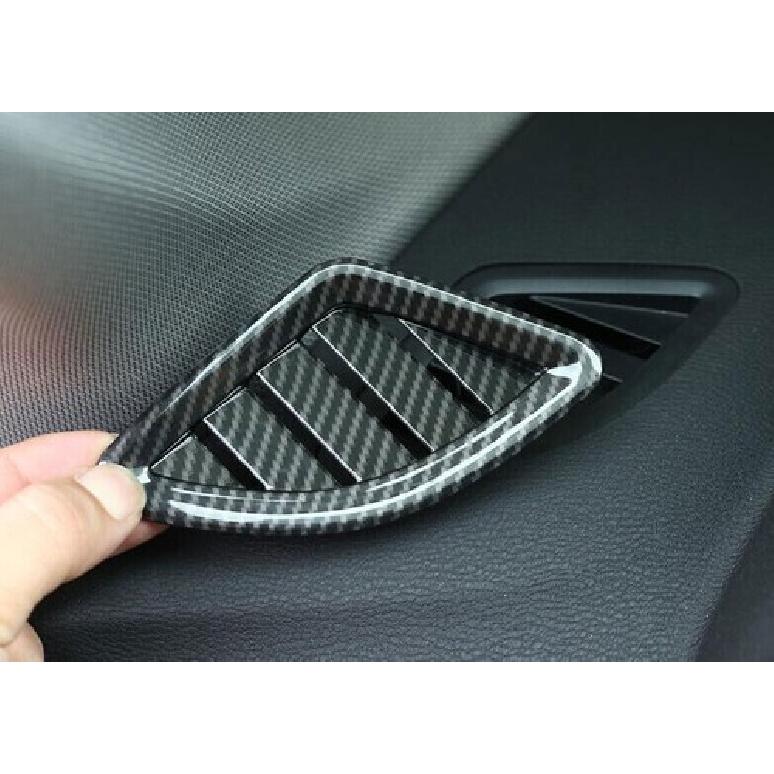 Cover Trim Fit For BMW X2 F39 Dashboard Side Outlet Vent 2018- Carbon Fiber