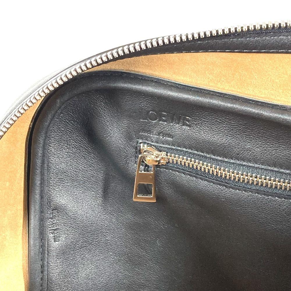 Loewe Amazona 44 Shoulder Bag Hand Bag Leather Black/White
