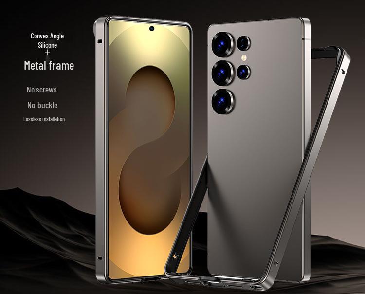 Samsung S26 Ultra Phone Case: Metal Frame, Silicone Corners, Heat Dissipation, Drop Protection.