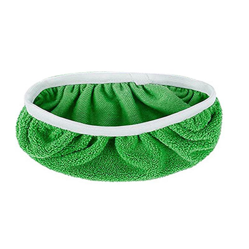 Replacement Rotary Mop Cleaning Pad For Bathroom Thickened Elastic Band Flat Mop Cloth Coral Fleece/microfiber/chenille 25.4x11.5cm