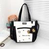 Women's Handbag Cartoon Print Book Bag Student Shoulder Bag Large Capacity Crossbody Bag