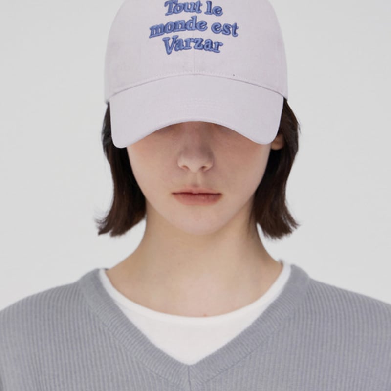 

VARZAR TMV Lettering Ball Cap [Washed Lilac] FREE