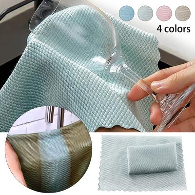 Sagit Multi-Functional Reusable Lint  Cloths Absorbent Fish-scale Microfiber Glass Cleaning Cloth Nanoscale Cleaning Cloth