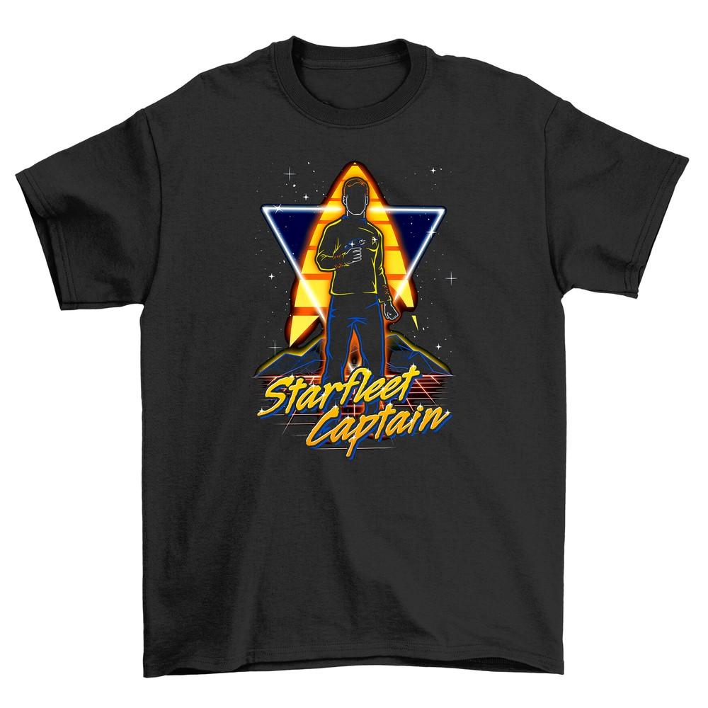 'Retro Star Captain'' T-shirt - Boldly Go Retro! Fun Tee for All Space Cadets. 10