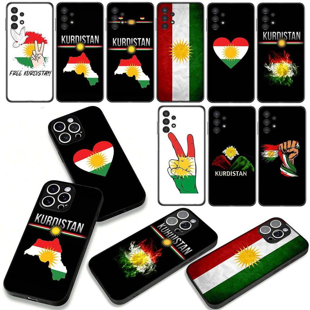 Kurdistan Flag Phone Cover Case for Samsung Galaxy A07 A13 A12 A14 A23 A42 A50 A51 A52 A53 A70 A71 A72 A21S A04 Note 20 9 8 10