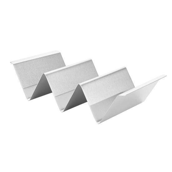 Edelstahl Taco Tortilla Halter Ständer 2/3/4 Schlitze Burrito Rack für Küche Robuster Pfannkuchen Ausstellungsständer Platzsparendes Taco Serviergestell