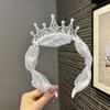 Children's Rhinestone Bow Princess Crown Headband and Hair Clips - Korean Style Hair Accessories for Girls and Women