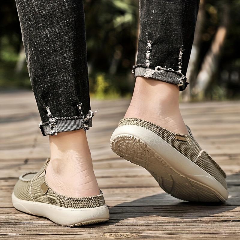 Herren Leinenschuhe zum Hineinschlüpfen - Atmungsaktiv, Bequem für den täglichen Gebrauch und Street Fashion
