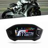 Universal LCD Digital Motorcycle Speedometer Odometer Gauge for 45692 Cylinder