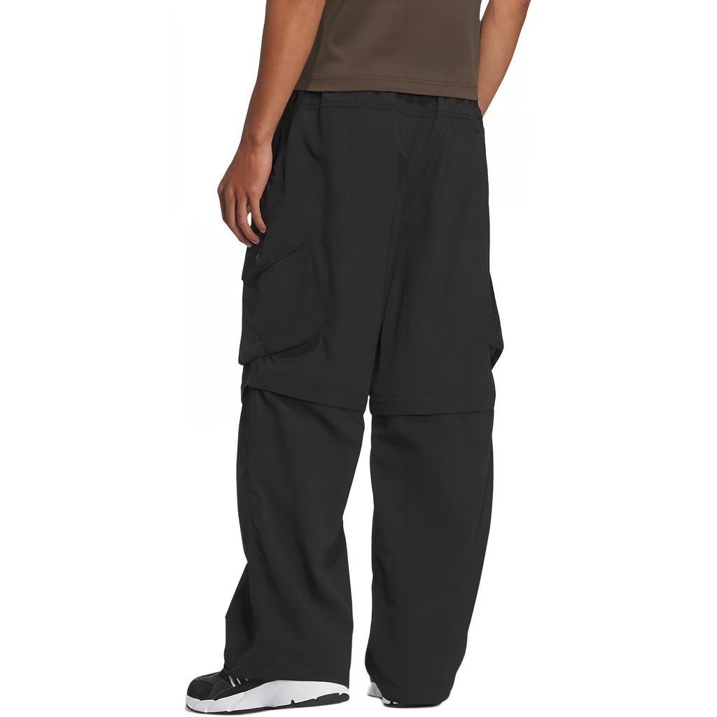 adidas Solid Mid-Waist Elastic Straight-Leg Knit Sports Pants Men Bottoms Black JI9817