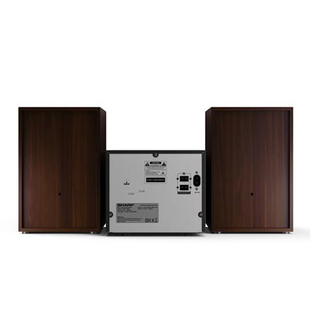Sharp | Micro Hi-Fi System | XL-B517D(BR) | Braun | USB-Anschluss | AUX-Eingang | Bluetooth | CD-Player | UKW-Radio | Kabellose Verbindung