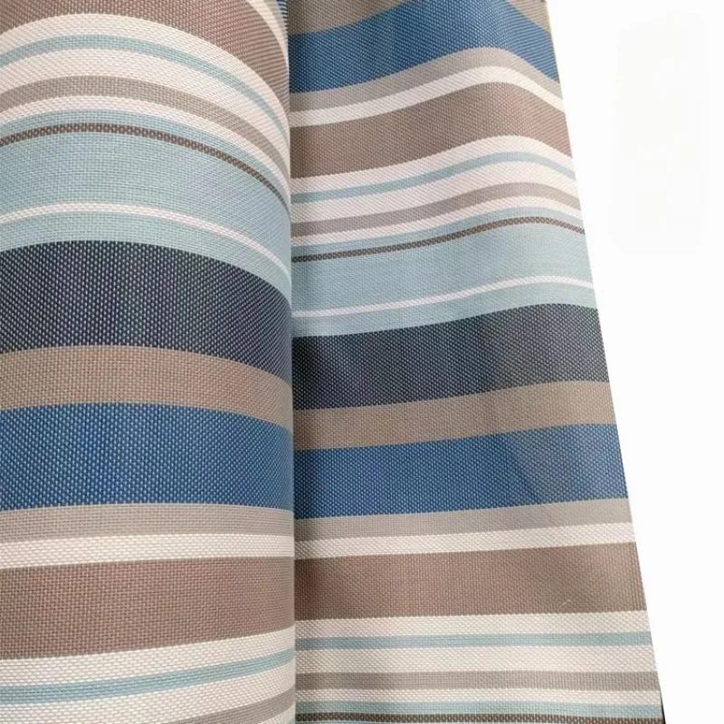 100x150cm Striped Teslin Mesh Fabric PVC Waterproof Cloth for Outdoor Beach Chair Folding Recliner Bow Swing Chair Pet Bed