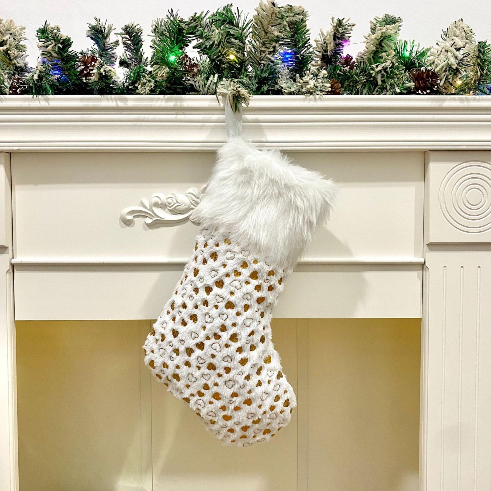 Рождественские носки GildedPlush, подарочные пакеты, рождественские конфеты, подарки и декоративные элементы One Size