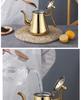 Stainless Steel European-Style Non-Magnetic Kettle Teapot with Filter – Universal for Household, Hotel, and Induction Cookers.