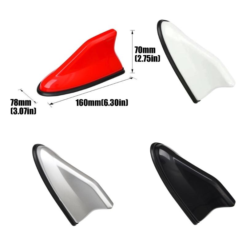 Car Roof Antenna Caps Adhesive Shark Fin Antenna Cover Universal Aerial Cover Trim Easy Installation Aerial Toppers