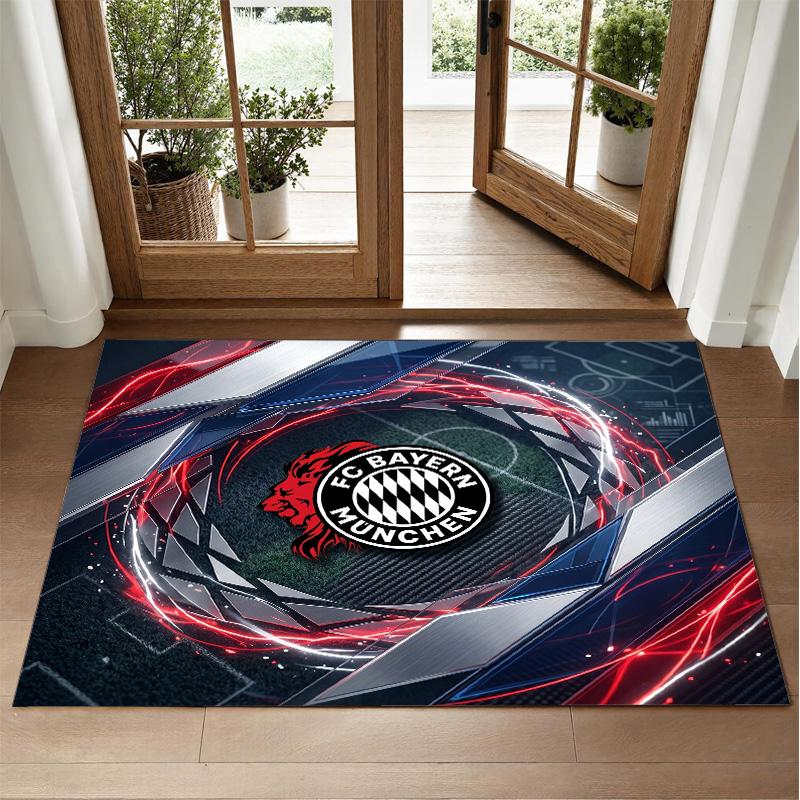 Tapis Velours Cristal Design Bayern Munich Tapis Décoratif Doux pour Chambre à Coucher Entrée