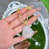 Natural Chalcedony Buddha Pendant Necklace - Handmade Woven, Light Luxury Clavicle Chain
